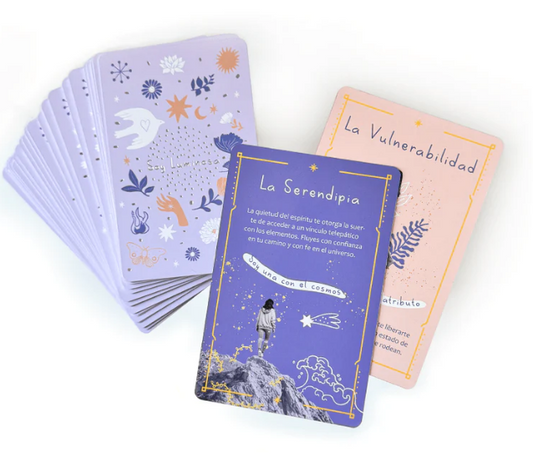 Cartas Soy Luminosa PAZ + Manual Mazo cartas inspiradoras - Oráculo y Autoconocimiento