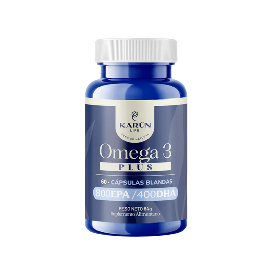 Omega 3 Plus 800 EPA y 400 DHA 60 Cápsulas - Karún Life