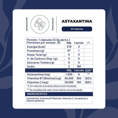 Astaxantina 30 porciones - Karün Life