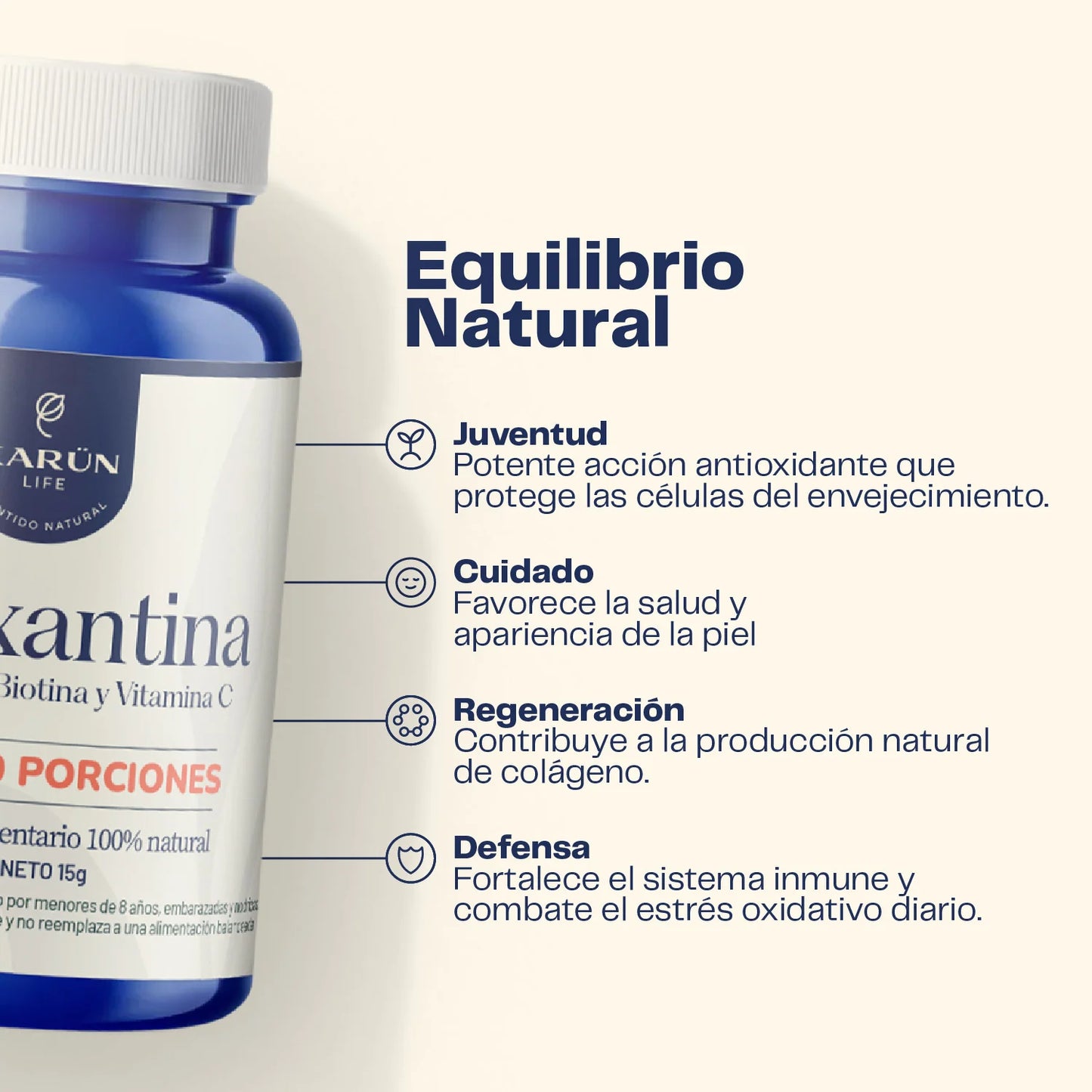 Astaxantina 30 porciones - Karün Life