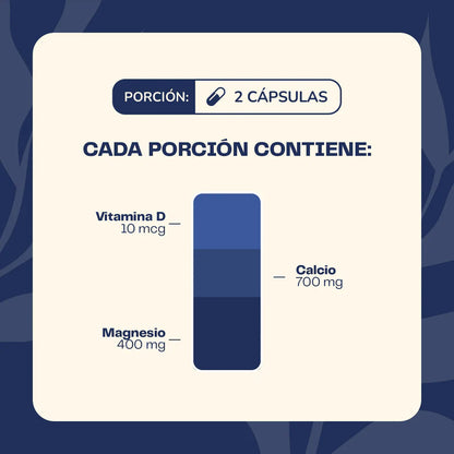 Calcio + Magnesio + Vitamina D 60 Capsulas - Karün Life