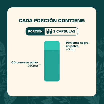 Curcuma + Pimienta 60 Cápsulas 500 Mg - Karün Life