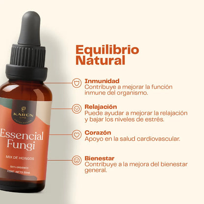 Essencial Fungi concentrado Defensa Inmunológica 30ml - Karün Life