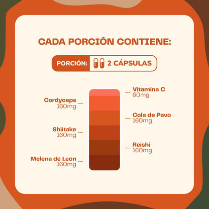 Essencial Fungi Defensa Inmunológica 60 Capsulas - Karún Life