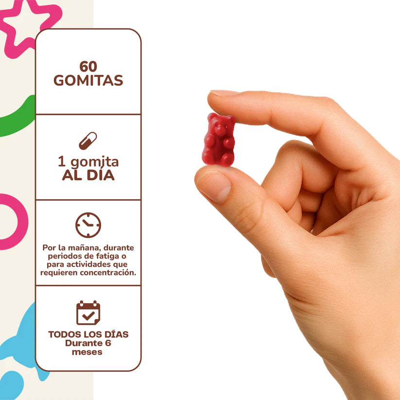 Hongo Melena de León Mini 60 Gomitas - Karun life