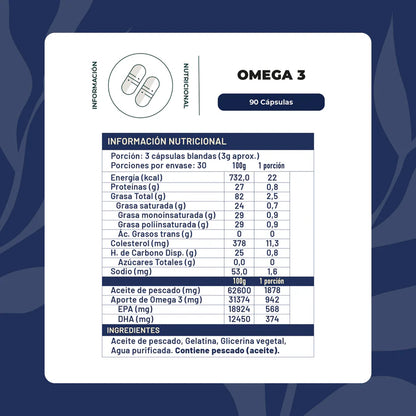 Omega 3 90 Cápsulas blandas - Karún Life