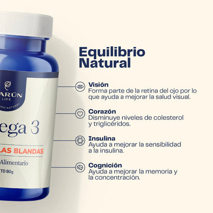 Omega 3 90 Cápsulas blandas - Karún Life