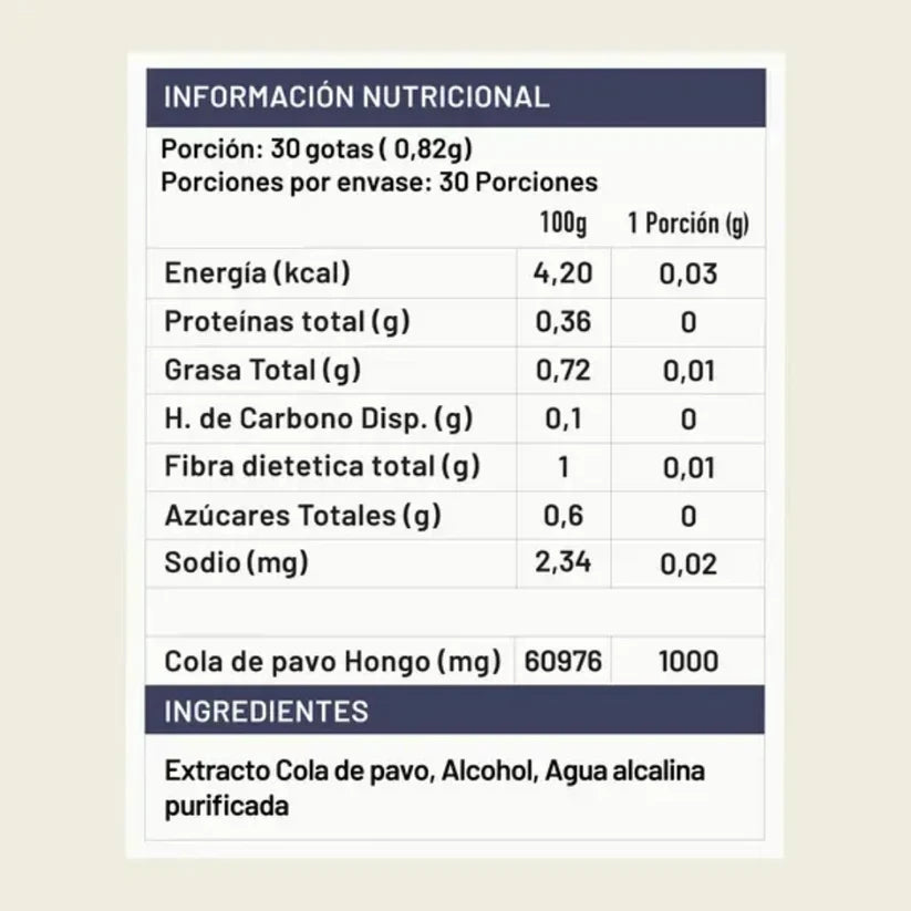 Concentrado Cola de Pavo 30 Ml - Karün Life