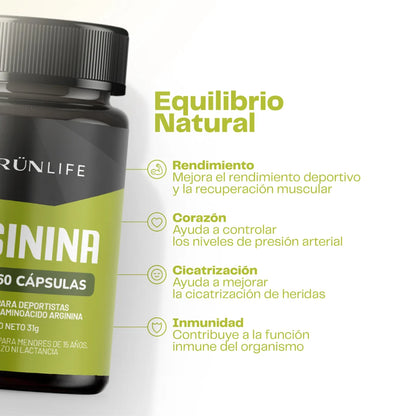 Arginina 500 mg 60 Cap - Karün Life