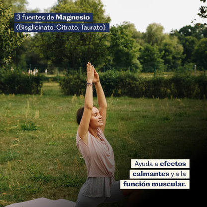Triple Magnesio - Bisglicinato, Citrato y Taurato 400mg 60 Cap - Karún Life