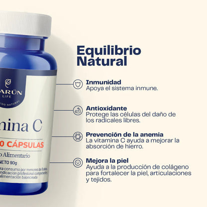 Vitamina C 90 Capsulas 1000 Mg - Karún Life