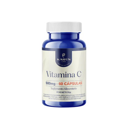 Vitamina C 60 Capsulas, 500 Mg - Karün Life