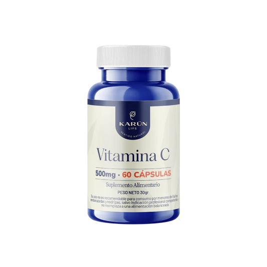 Vitamina C 60 Capsulas, 500 Mg - Karün Life