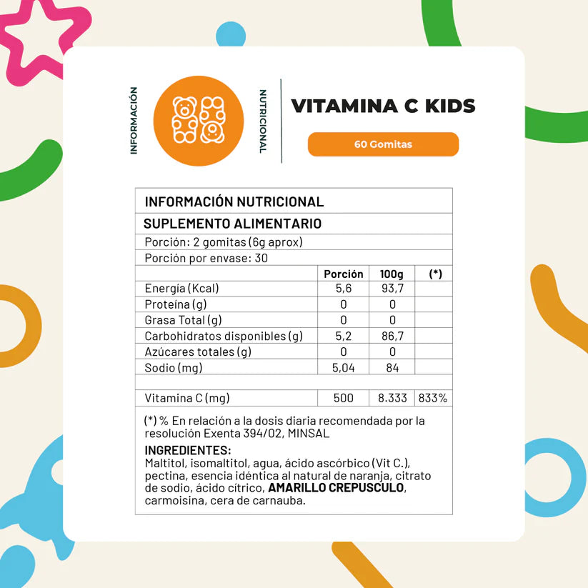 Gomitas Vitamina C Kids 60 un - Karun life