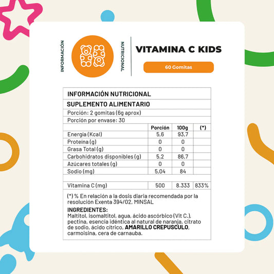 Gomitas Vitamina C Kids 60 un - Karun life