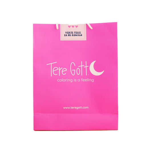 BOLSA REGALO PINK CON STICKER - Tere Gott