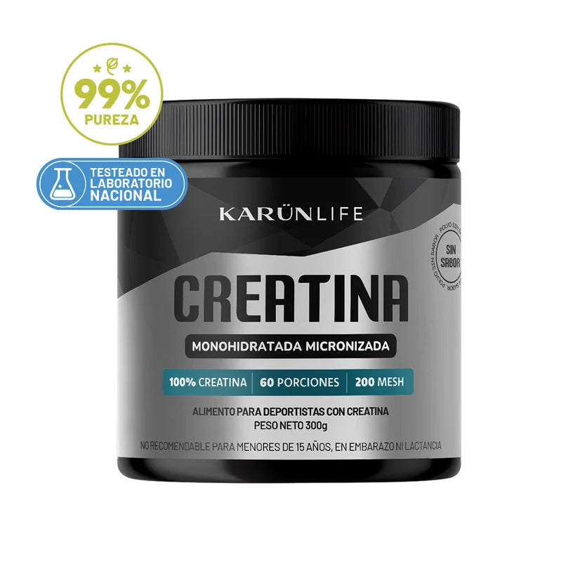 Creatina Monohidratada Pura en Polvo 300 gramos - Karün Life