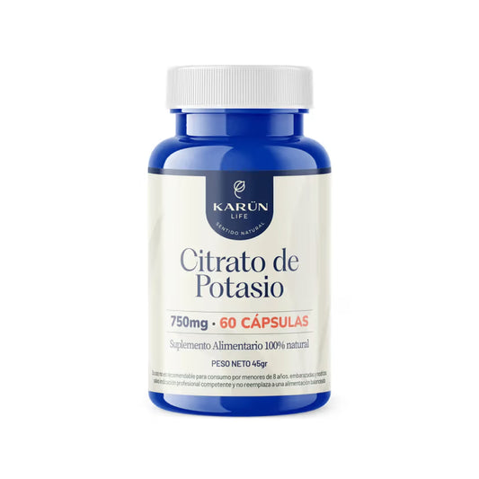 Citrato De Potasio 60 Capsulas 750 Mg - Karún Life