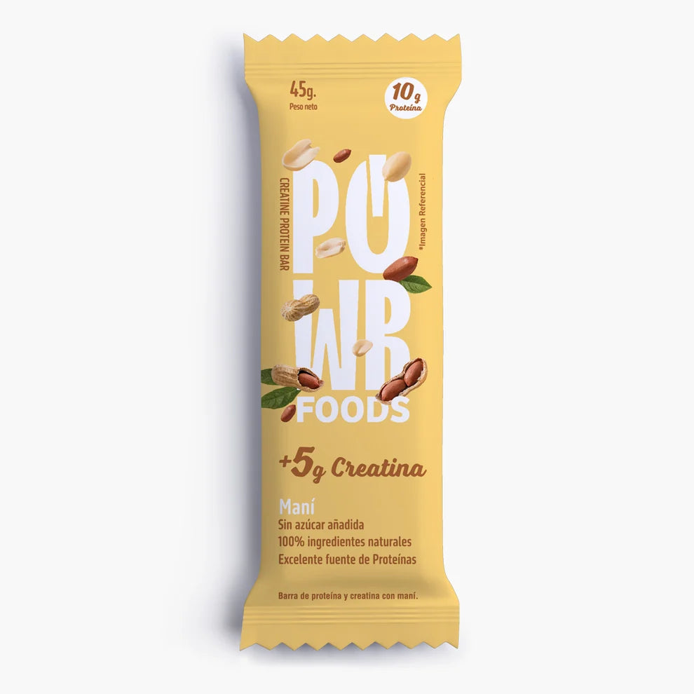 CREATINE PROTEIN BARS MANÍ - POWER FOODS