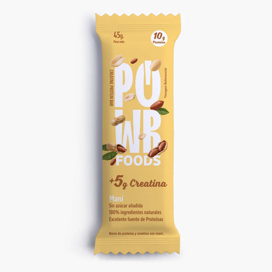 CREATINE PROTEIN BARS MANÍ - POWER FOODS