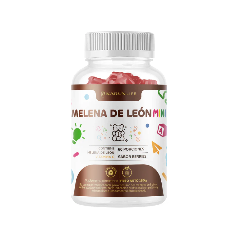 Hongo Melena de León Mini 60 Gomitas - Karun life