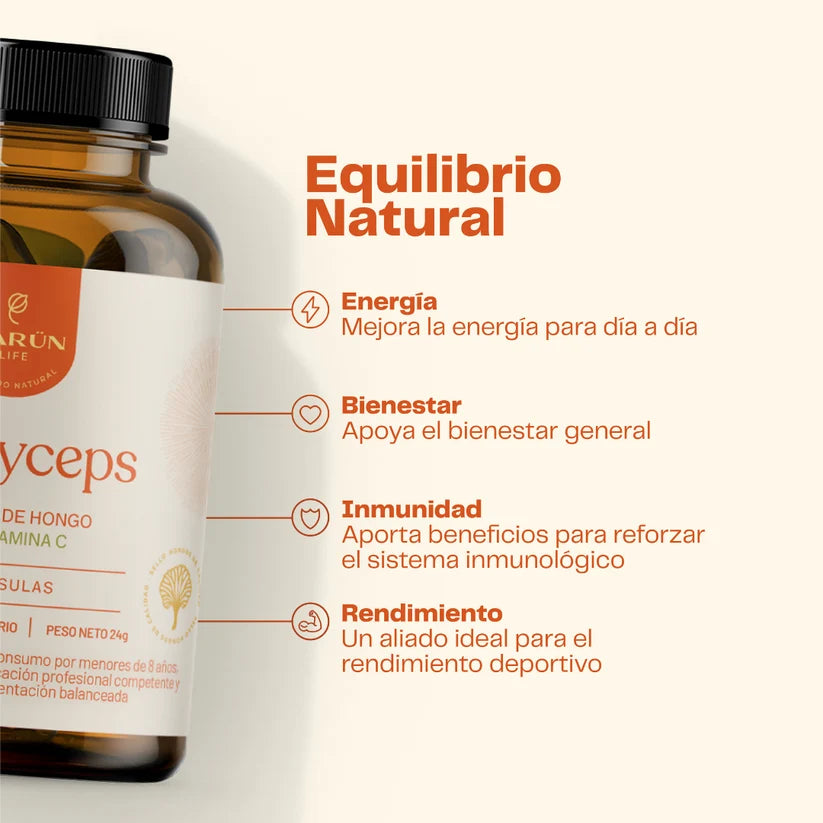 Cordyceps Suplemento Deportistas 60 Capsulas - Karún Life